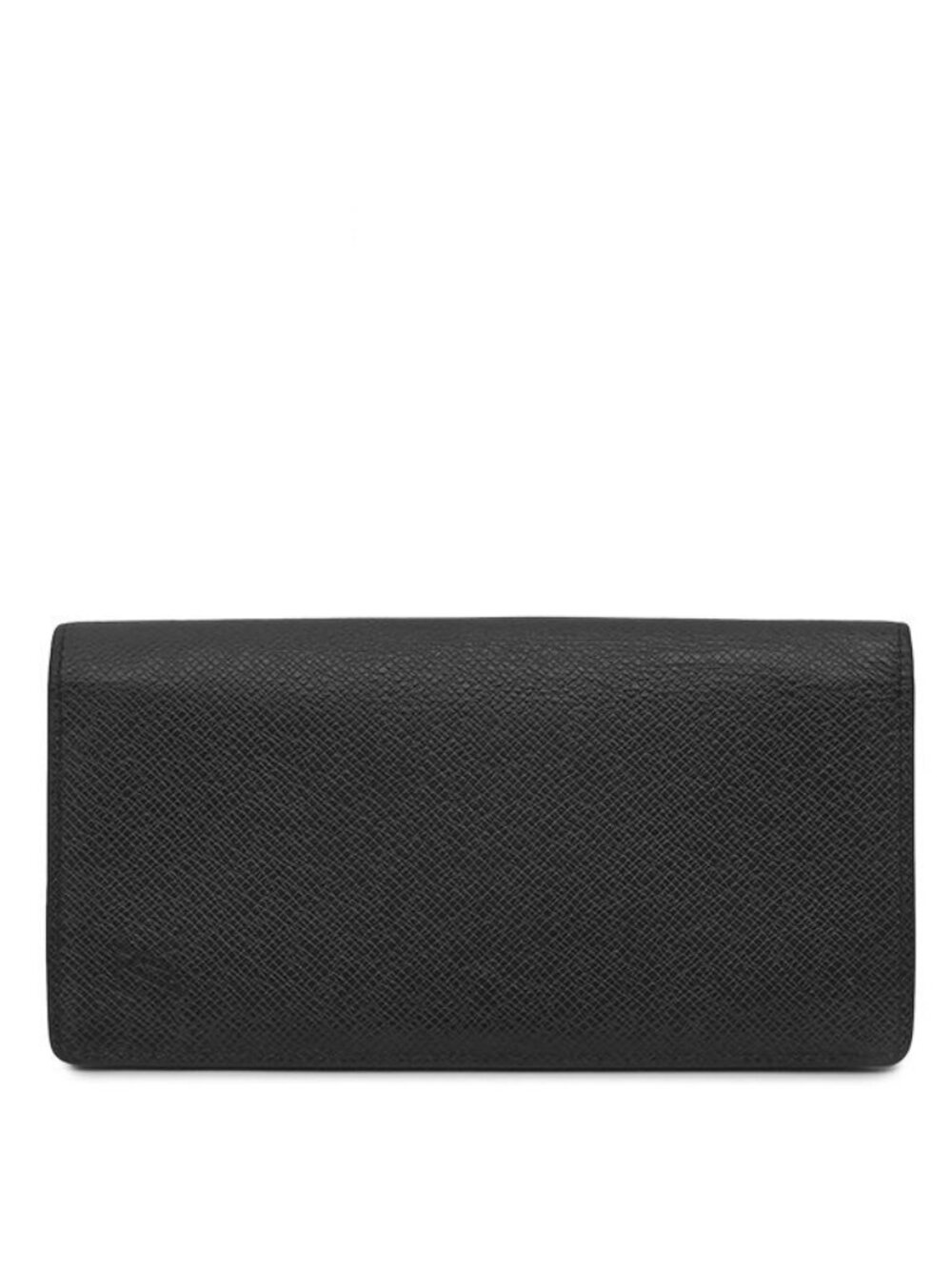 Louis Vuitton Wallet Portefeuille Brazza Taiga Black Silver Bifold